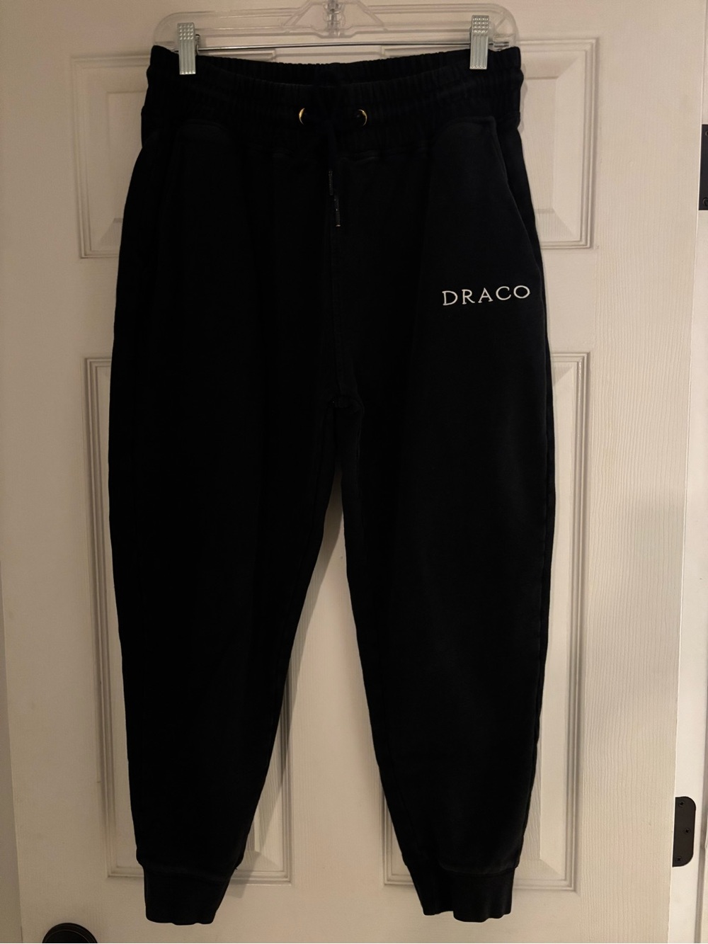 Draco Black Joggers Sweatpants Mens Large